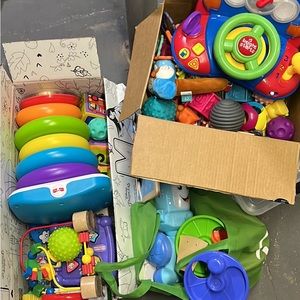 Lot of baby toys